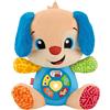 Fisher-Price Giocattolo per l'apprendimento dei Neonati, Ridi e Impara Peluche Musicale Cagnolino Smart Stages, per Neonati 6+ Mesi, Multilingue: Italiano, Spagnolo, Portoghese, Inglese, JFD26