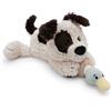 NICI Morbido cane di peluche con anatra, 30 cm, bianco - 62150