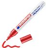 edding 750 Marcatore a Vernice Lucida, Rosso, 1 Pennarello, Punta Rotonda 2-4 Mm, Pennarello Indelebile per Vetro, Pietra, Legno, Plastica, Carta, Impermeabile, Alta Copertura