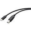 Renkforce Cavo USB 2.0 USB-C® maschio, USB-B maschio 2.00 m, nero schermatura totale RF-5720420