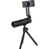 BRIGHTFUFU Telescopio Monoculare 10-300x40, Grande Oculare e Larga Apertura, Guscio Metallico Protettivo, Treppiede per Viaggi e Fotografia