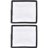 HOMOCONO Calzino Diffusore per Flash Fotografico Pieghevole Nero 15x17 CM 2 Pezzi | Tessuto Leggero Strisce Antiscivolo, Trasmissione Luminosa, Facile da Riporre, per Riprese in Studio