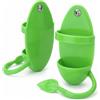 QWORK® 2 Pezzi Titolare d Osso di Seppia con Posatoi, Mangiatoia Uccelli in Gabbia Uccelli per Contenere Verdure/Frutta/Miglio