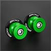 AMZCO Nottolini Cavalletto Per KAWASAKI Z500 Per Ninja 500 SE ABS 2024-2025 Viti E Cursori Per Cavalletto Forcellone Da 8 Mm Bobina Braccio Oscillante(Verde,With logo)