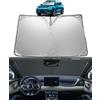 GAFAT Compatibile con BYD Atto 3 EVO 2026 2025 2024 2023 Protezione Solare per Parabrezza Interno, Yuan Plus Parasole per Parabrezza, Parasole Atto 3 Accessorio, Protezione UV UPF 50+, Raffreddamento