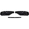 MCJYREJU Compatibile for Audi Q5 Sportback 2020-2023 Auto Paraurti posteriore Lip Splitter Diffusore Copertura con punte di scarico Paraurti posteriore Porta di scarico(Black)