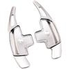 LVDLRAJJ Paletta Cambio Volante Compatibile Con Benz Per Classe A A180 A200 A250 (W176) Per Classe B B180 B250 (W246) Per CLASSE C Estensore Al Volante(Silver)