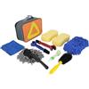 AnXin Moto Kit Pulizia Catena con Spazzola per Pneumatici Rigidi/Detailing/Catena,Supporto Rullo Pneumatici Asciugamano in Microfibra Asciugatura (10Pezzi)