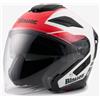 Blauer HT Blauer JJ-01 Casco Jet, bianco/rosso, XL (60/62)