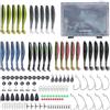 CHICIRIS Kit di Esche da Pesca, Accessori Multifunzionali per Esche, Scatola Porta Attrezzi Portatile e Organizzata con Ami e Pesi per la Pesca in Acqua Dolce e Salata, Ideale per