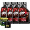 Motul Kit Tagliando Olio Motul 300V2 10W50 Per Yamaha XV1700 PC Road Star 2002>2009