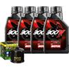 Motul Tagliando Olio Motul 300V 15W50 Filtro Per Kymco ATV 450 MXU i Maxxer 2011>2015
