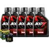 Motul Kit Tagliando Olio Motul 300V 15W50 Per Yamaha XV1900 C Raider S 2011>2015