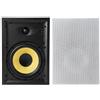 VEVOR Altoparlanti da Incasso Montaggio da Parete, 1 Coppia di Altoparlante a 2 Vie per Uso Interno Hi-Fi Griglia Verniciabile Potenza di Picco 200W Singolo, Forma Rettangolare Impedenza 8 Ω