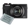 Canon Powershot G7X Mark III kit batteria nero | ✅Garanzia di 5 anni