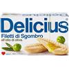 Delicius Scatola di Filetti di Sgombro in olio di oliva, 125g (10 pezzi)