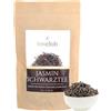 TeaClub Tè Nero al Gelsomino Sfuso 100g - con Fiori Veri