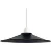 LEDSone Paralume in metallo a forma di disco volante industriale vintage in ottone giallo, facile da montare per lampade E27 60W (Nero, Pack 1)