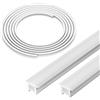 FCOB T1212 5M Profili in silicone neon Canaletta LED Bianco Latte 120° Illuminazione flessibile a luce riflessa per strisce LED COB SMD da ≤10 mm (striscia LED non inclusa)