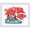 RIOLIS 2044 Bonsai autunnale Kit Punto Croce Contato 30 x 24 cm