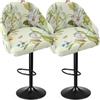 MSNCS Coprisedie Fodere Per Sgabelli Da bar Con Schienale 1/2/4 Pezzi, Copri sgabello Cucina Moderne Curvo Elasticizzato(Color 7, 2pcs)