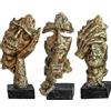 XYQXYQ 3 Pezzi di Statue del Pensatore, Arte Astratta, Arredamento Moderno per l'Interno Casa, Decorazione per Scrivania, Figure Decorative Moderni, Decorazione per scaffale merci