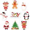 LXONTSG Stickers Natalizio, 240 Pezzi Bambini Sticker Natalizi, Adesivi a Tema Natale, Autoadesivo Adesivo Natale, Etichette Decorative, con Pupazzo di Neve, Renna, Pinguino e Christmas Tree(B)