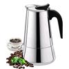 MEISISLEY Moka 1 Tazza Caffettiera per Induzione Caffettiera Espresso in Acciaio Inox Piani Cottura A Induzione A Gas E Vetroceramica 6Tazze（300ml） 100ML