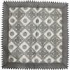 HOME ZEN HOUSEHOLD LINEN TOVAGLIA COPRITAVOLO CENTROTAVOLA RUNNER PIZZO MACRAME' LUSSO (QUADRATO 90X90 CM, DISEGNO LOGGIA COLORE GRIGIO SCURO)