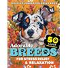Popular Arts Enterprises LLC Adorable Breeds: Dogs and Flowers Coloring Book, 50 Large Print Illustrations with Fun Facts and Floral Designs for Adults, Teens and Seniors to Enjoy Stress Relief, Relaxation and Mindfulness