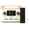 Pure Compatto HI FI CLASSIC C D4 Bluetooth Cotton White Oak