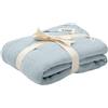 BIBS Muslin Swaddle Wrap, Copertina Neonati Cotone, Coperta Avvolgente Neonato. Cotone 100% biologico, 120x120cm, Baby Blue