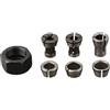 BEAZOOM Set di adattatori M17 per mandrino pinza elettrica e macchina per incisione, convertitore boccola in acciaio al carbonio temprato con dado da 6 mm-10 mm, 7 pezzi