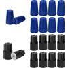 LUTER 20pcs Terminali Elettrici a Vite Impermeabile, Cappucci Dadi Torsione Cappucci Connessione Cavi Connettori Cavi Elettrici Cappucci Cavi Compatibili con 22AWG-12AWG per Valvole Luci Esterne