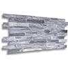 EURODECO | Pannelli decorativi da parete 3D 4 m² effetto pietra, 10 pezzi, rivestimento murale, rivestimento in PVC, imitazione piastrelle, 90 x 48 cm (CPVC01 grigio)