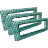 Terryshop74 3 x Supporti plastica per interruttori e prese per cassette 502-503 - 504-507 da 2-3 -4-7 posti Compatibili living matix e vimar (Vimar Compatibile, 7 Posti)