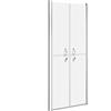 vidaXL Porta per Doccia in ESG Satinato 81x190 cm