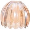 SHINEOFI Paralume in Vetro a Forma di Tulipano Vintage, Sostituzione Decorativa per Lampade da Tavolo da Terra, Facile da Pulire Foro Copri Lampadina da 42mm