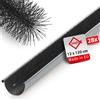 INEFA 28x spazzola per grondaia 120cm PVC nero - pulisci grondaie, parafoglie contro sporco e foglie, accessori grondaie tetto pioggia