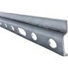 Gedotec binario pensili appendiabiti binario per pensili - pensili | Guida montaggio lunghezza 1250 mm | Acciaio zincato | Capacità carico 240 kg | guida a parete in metallo senza viti - 1 pezzo