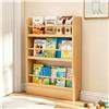 Zynivol Libreria bambini, Scaffale per Libri in Legno, Librerie Stretta, Soluzione Salvaspazio, per Camera da Letto, Soggiorno e Cameretta dei Bambini, Color de la Madera 70×10×89cm