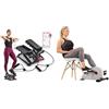 Sunny Health & Fitness Sunny Health and Fitness Total Body Smart 2-in-1 Stepper Machine, Total Body Workout, Adjustable + Magnetic Under Desk Pedal Exerciser, Dual Function Mini Exercise Cycle Bike