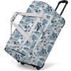 REDOLZ Duffle Essentials, Stampa, M (61 cm), Borsa da viaggio con ruote