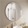 DEGHI Specchio bagno 100 cm con cornice champagne in alluminio - Talas