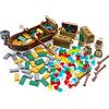 BroTex Gioco di costruzione del tesoro pirata, giocattoli con diamanti&cristalli&soldi&pietre preziose&pistola&cassaforte del tesoro&barca, regalo per ragazzi e ragazze, compatibile con i grandi marchi