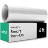 Cricut Smart Iron on, bianco - 14 cm x 1,8 m Bulk (1) | Vinile a trasferimento termico HTV - Taglio opaco per tagli lunghi