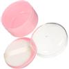 ADOCARN Porta Talco con Piumino Portatile in Plastica Rosa per Polvere Libera e Polvere, Facile da Trasportare per Uso in Viaggio