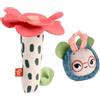 Fisher-Price Amici del Pianeta - Apetta Sonaglina, set da 2 peluche in tessuto e sonaglino con tintinnio da afferrare per lo sviluppo sensoriale, giocattolo per bambini, 3+ mesi, HYR56