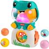 Fisher-Price Ranocchietta Luci e Sorprese Giocattolo per Bambini | Gioco attività pallina, musica e luci, 3 palline, abilità motorie complesse, dai 6 mesi, JLB96