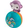 Fisher-Price - Scimmietta Musicale Equilibrista, Palla Musicale con Suoni e Movimento oscillante da lanciare ed inseguire, per muoversi ed Imparare a Gattonare, 9+ Mesi, JLB95